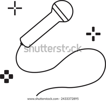 microphone vector design. karaoke icon vector design