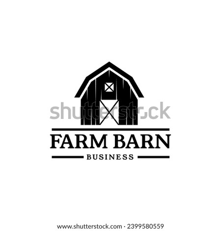 Farm barn icon logo design