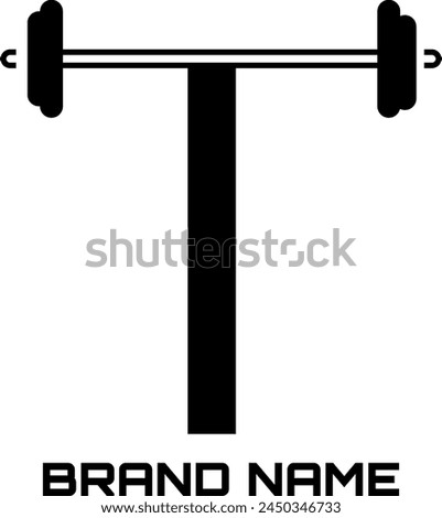 T Gym icon logo design