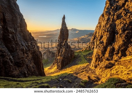 Image, Stock Photo View at Quiraing on Isle of Skye II