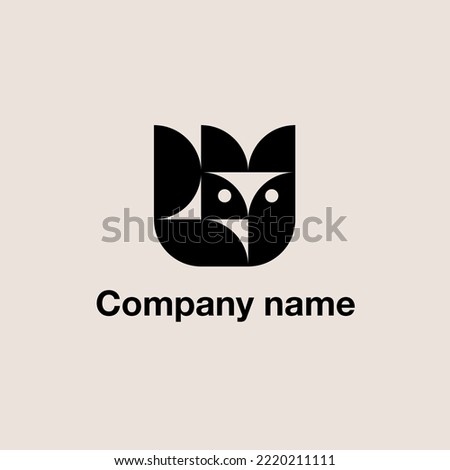 Ready-made logo with the image of an animal for a store or a business providing services
