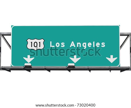 101 Hollywood Freeway in Los Angeles California.