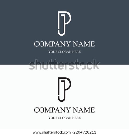 JP logo initial letter luxury royal logo. template symbol. modern golden luxury logo. abstract monogram vector letter mark brand fashion. icon  business monogram boutique font Clothing minimalist.