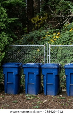 Similar – Foto Bild Der blaue Zaun geht in sein Traumhaus rein