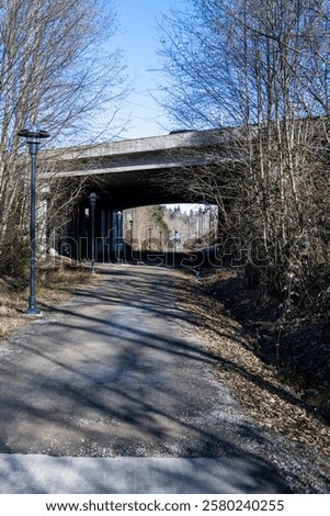 Similar – Image, Stock Photo Old railway line in Germany