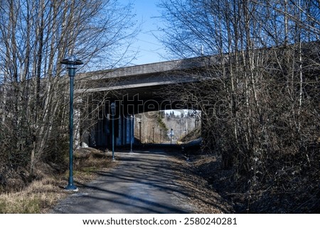 Similar – Image, Stock Photo Old railway line in Germany