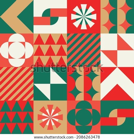 Holiday festive pattern design with seamless edges and bright colors vector eps 10
