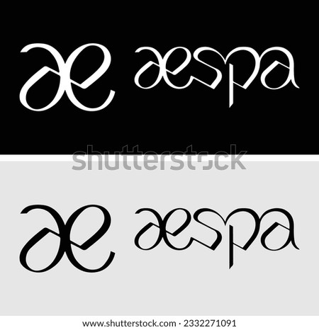 logo aespa kpop girl group