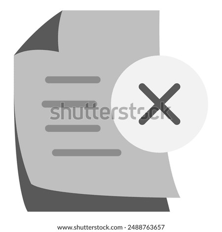 No Documents icon for web, app, infographic, etc