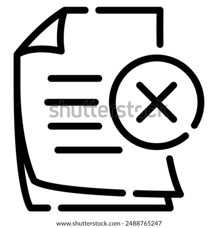 No Documents icon for web, app, infographic, etc