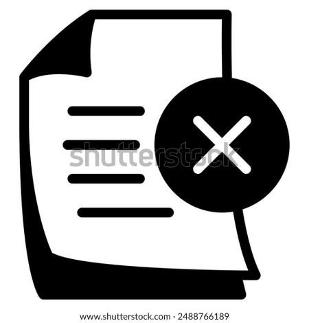 No Documents icon for web, app, infographic, etc