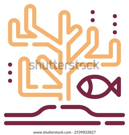 Bunaken Reef icon for web, app, infographic, etc