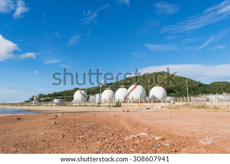 LPG gas storage sphere tanks in Thailand