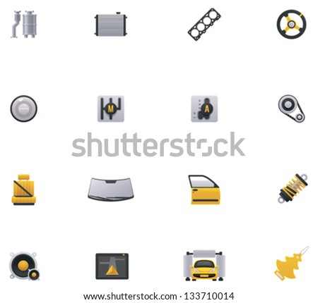 Vector car service and repair icon set. Part 2