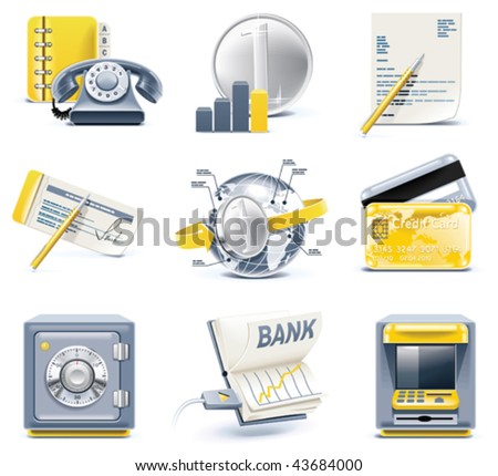 Vector business and office icons. Part 2