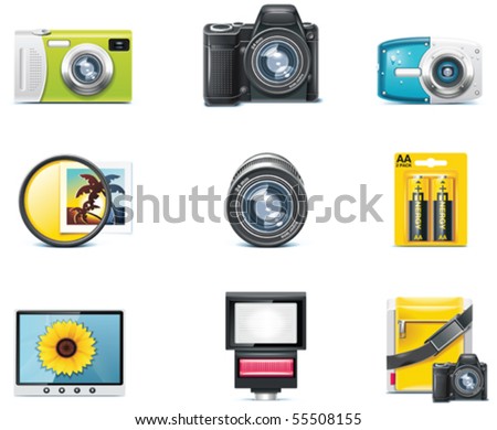 Vector photography icons. Part 1