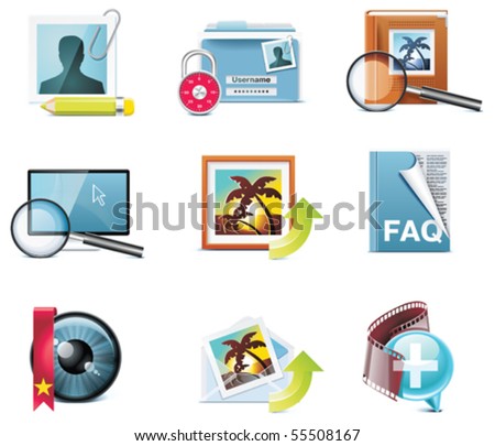 Vector photography icons. Part 5