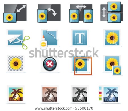 Vector photography icons. Part 6
