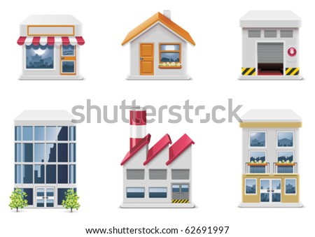 Vector real estate icons. Part 1