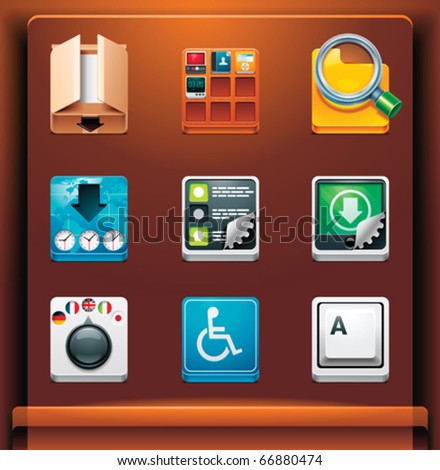 System tools. Mobile devices apps/services icons. Part 10 of 12