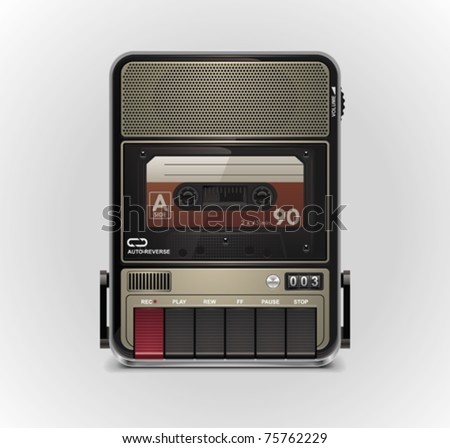 Vector cassette recorder XXL icon