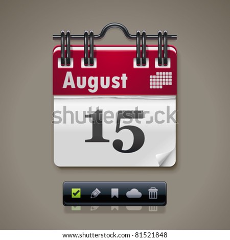 Vector calendar XXL icon