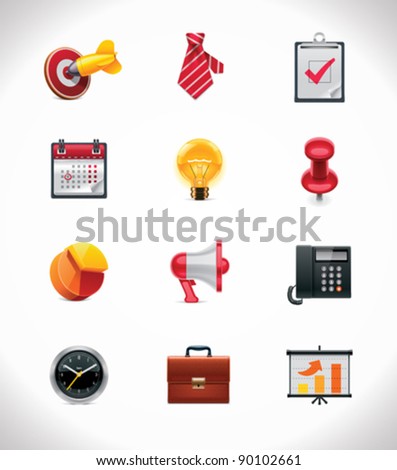 Vector business and office icon set