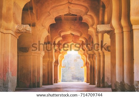 Similar – Image, Stock Photo Lotus Mahal at Hampi