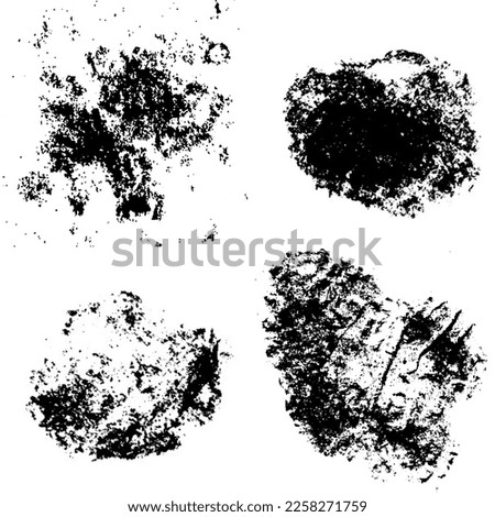 Abstract black paint grunge background. Black paint stains on white background.