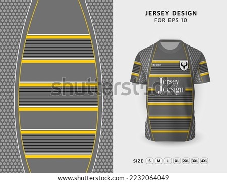 Jerseys Polygon grey Pattern Jersey Design Template  Round neck Football