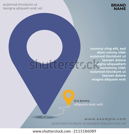 We are moving from one address to another address - minimalistic post template with place for new company office shop location address. Template for a poster with new address after relocation. vector
