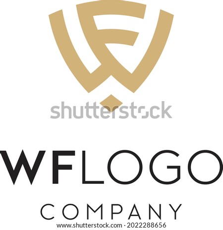 WF logo shaped like a shield or security