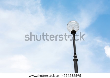 Light pole Street light  in blue sky