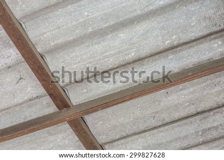 Looking up to under the roof concrete backgrounds textured and wooden