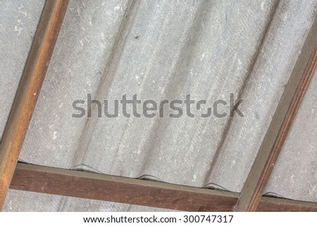 Looking up to under the roof concrete backgrounds textured and wooden