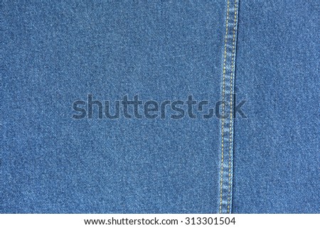 Jeans jacket macro fabric texture for abstract pattern background blue color concept