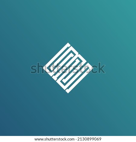 SBS INITIAL LOGO DESIGN VECTOR