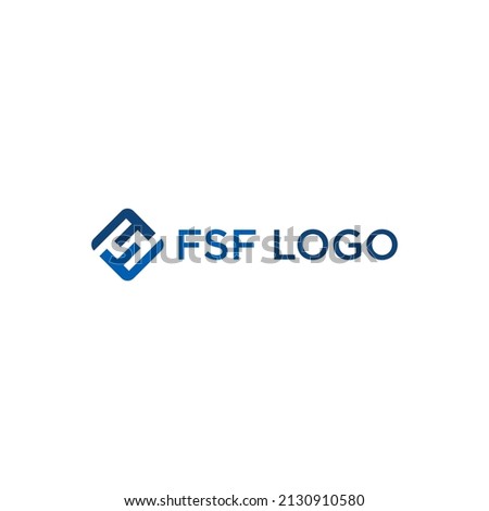 FSF, FS OR SF LOGO DESIGN
