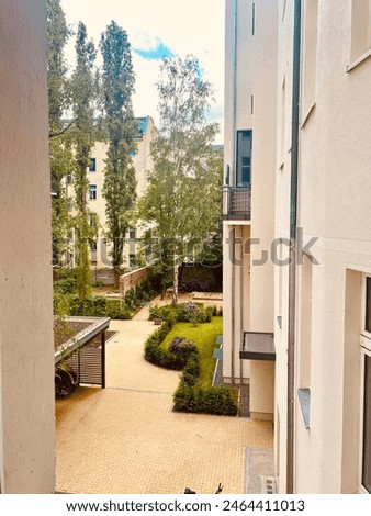 Image, Stock Photo Backyard Berlin