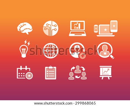 Business Icons Stock Vector Illustration 299868065 : Shutterstock