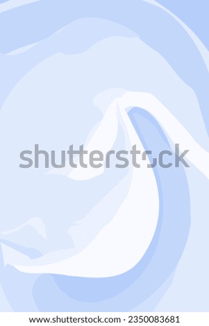 Vertical abstract background texture of rounded lines in trendy winter shades of blue. Wintertime