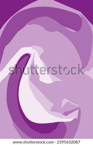 Vector Abstract background texture in trendy soft violet shade. Vertical backdrop for lettering. EPS