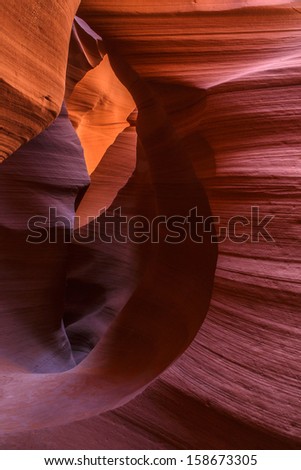 Lower Antelope Canyon at Navajo tribal land