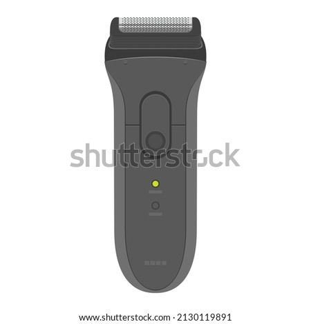 Vector illustration of electric shaver isolated on background.