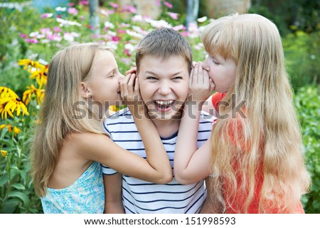 Sister whispered to his brother about the secrets
