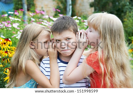 Sister whispered to his brother about the secrets