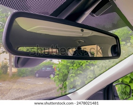 Similar – Image, Stock Photo Rearview of a woman on the river