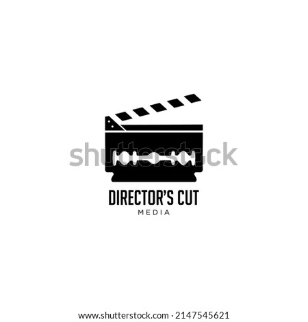 
logo
razor blade and Movie clipping board. abstract combination of film icons with razor blades. suitable for director logos, or cutting media, applications and others