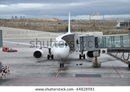 Airplane Preparing for People to Board