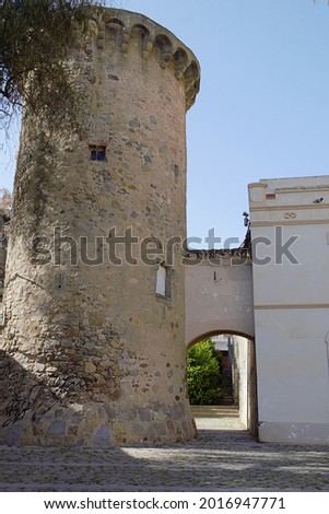 Nadal's tower in Vilassar de Mar, Maresme, Catalonia Zdjęcia stock © 